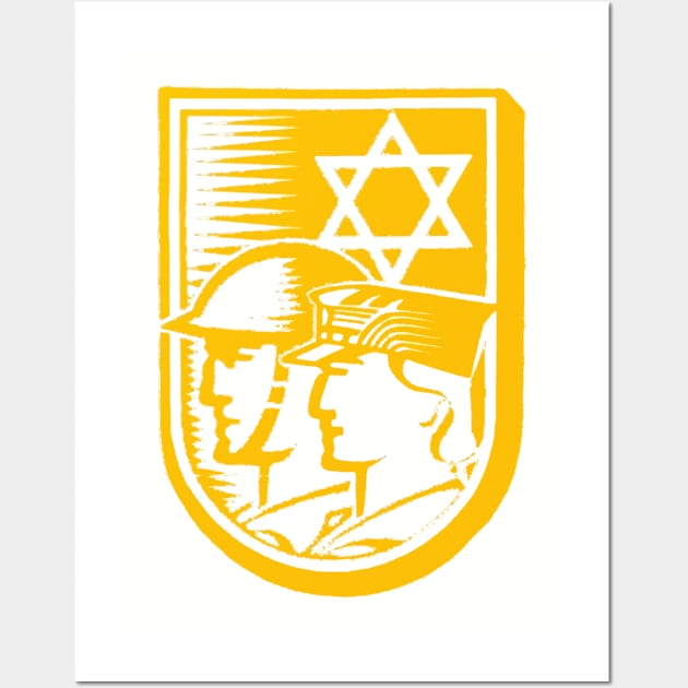 National Committee for the Jewish Soldier Logo - 1945 Wall Art by EphemeraKiosk